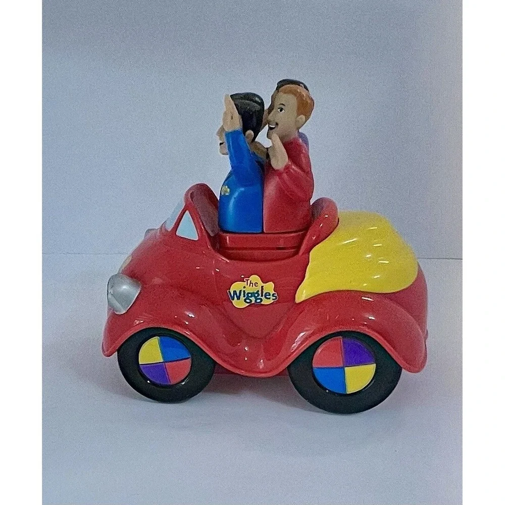 Vintage 2003 The Wiggles Big Red Car Musical Motion Toy Vehicle SpinMaster WORKS